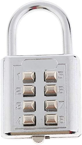 Amazon | 数字の南京錠 防犯 8桁数字 暗証番号4桁の組み合わせ 丈夫
